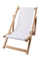 Wooden deck chair Basic-S-WHITE