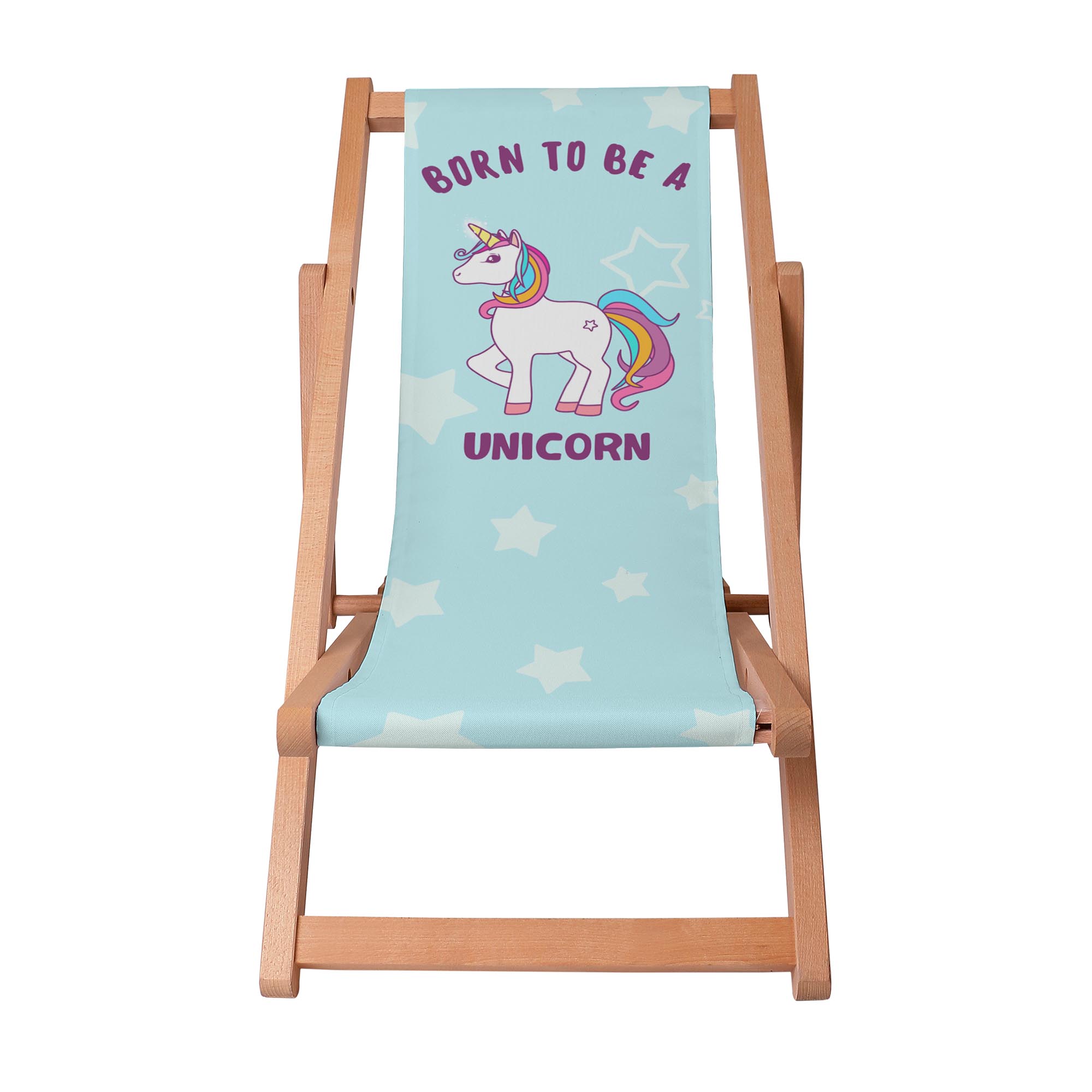 Drevené ležadlo Born to be a unicorn-S