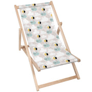 Wooden deck chair Cat with Balloons-M