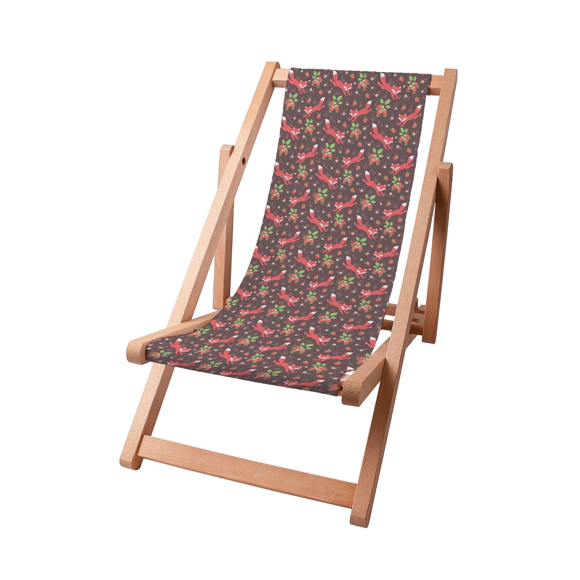 Wooden Deck Chair Fox