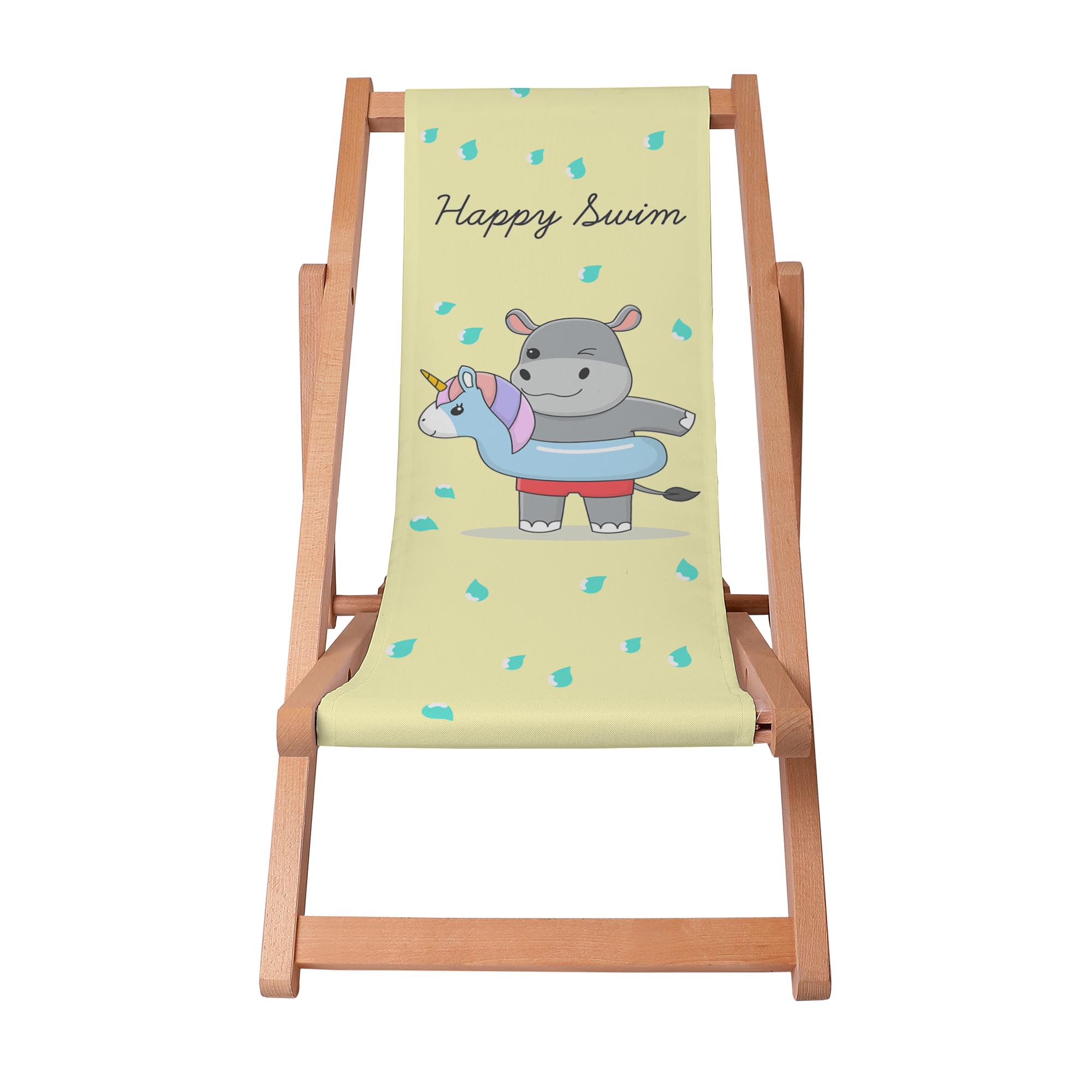 Dřevěné lehátko Happy Swim Boy