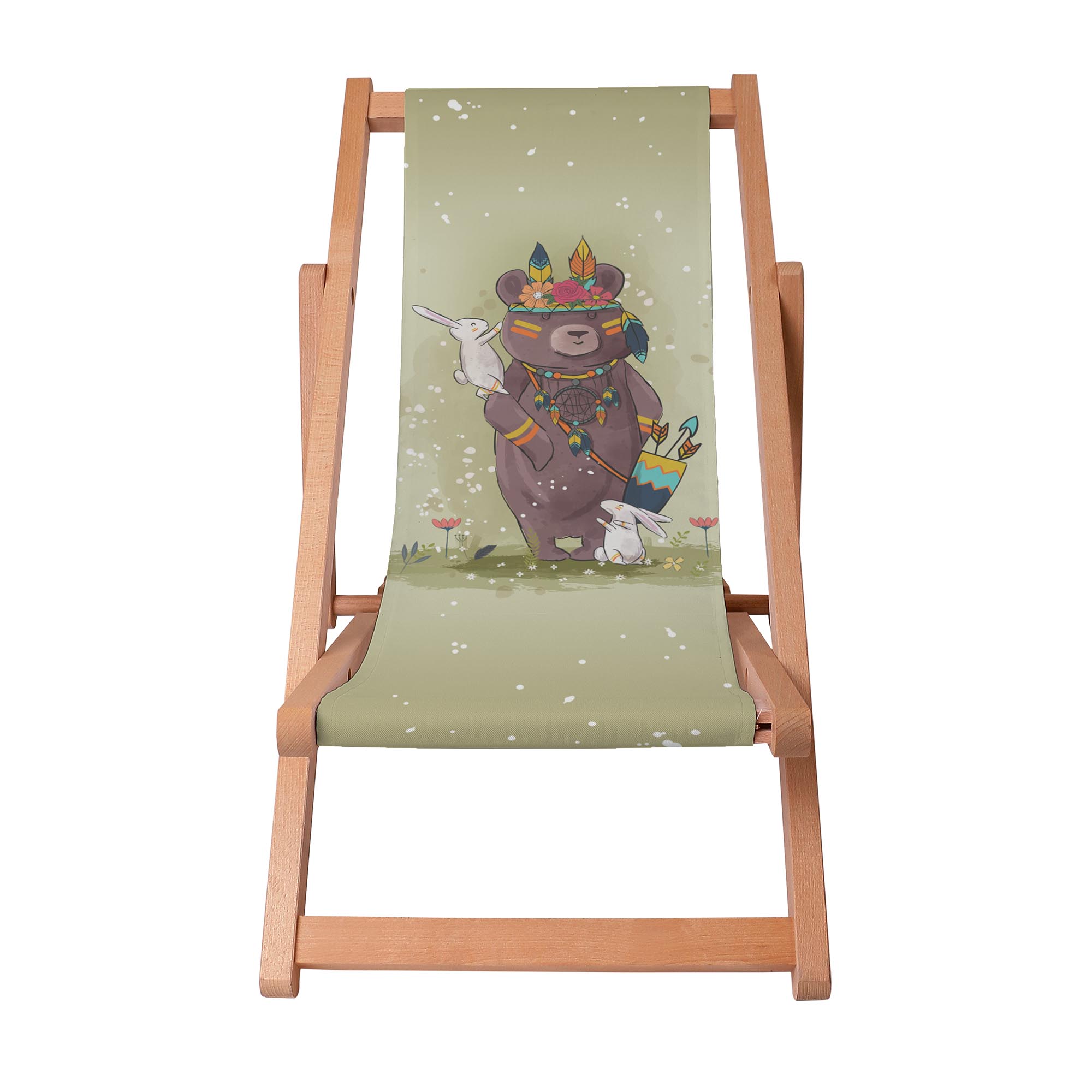 Drevené ležadlo Little Bear Boho-S