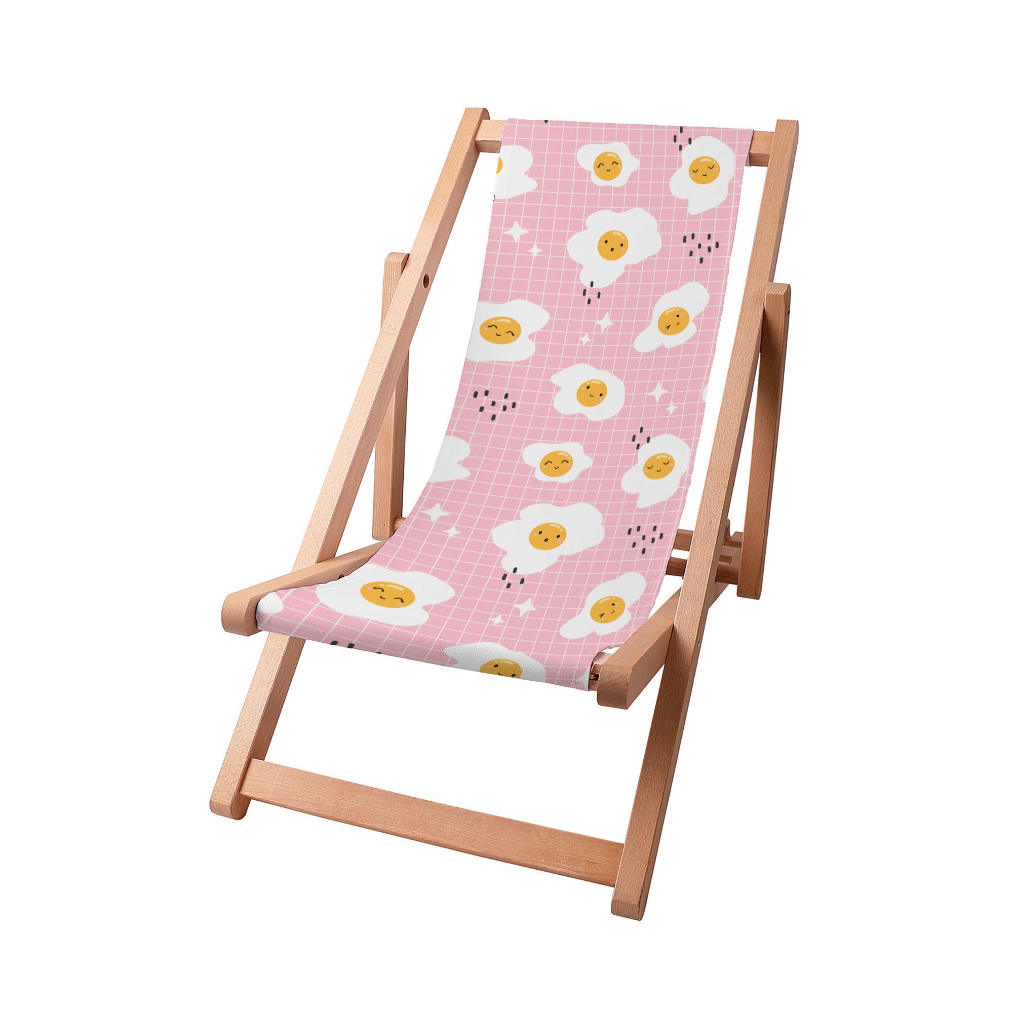 Wooden Deck Chair Cute Egg