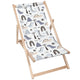 Leżak drewniany Pastel Kids Dinosaur-M