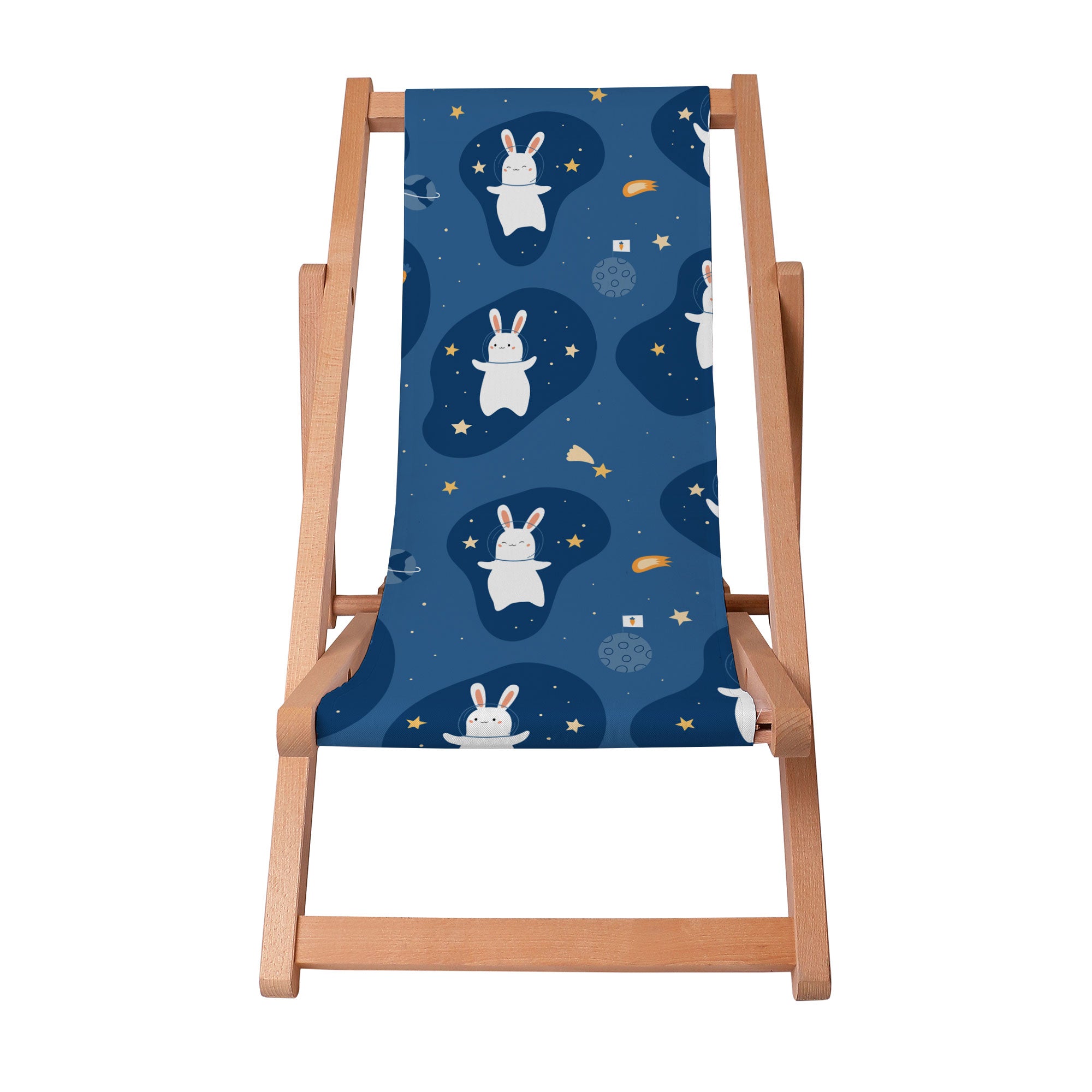 Drevené ležadlo Rabbit int the Space-S