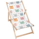 Wooden Deck Chair Sleepy Cats-M