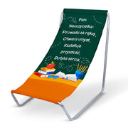 Kovové lehátko Pani Učiteľka