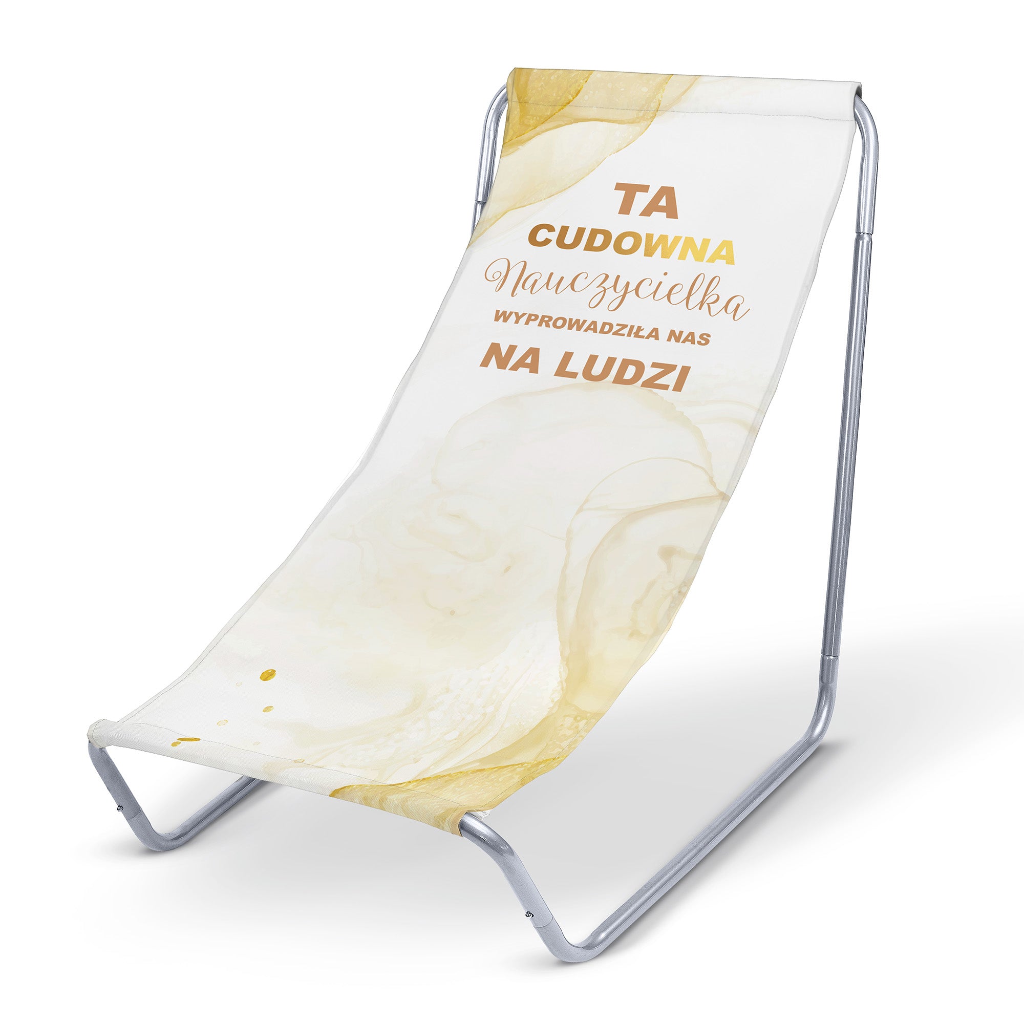 Kovové lehátko Tá učiteľka nás vyviedla do sveta