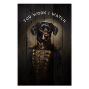 Obraz Wood You work I watch-70x90 cm
