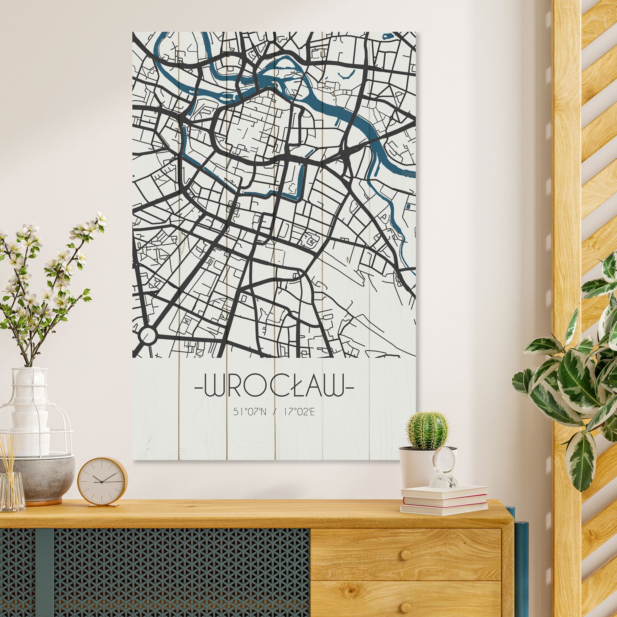Obraz Wood Wrocław-70x90 cm