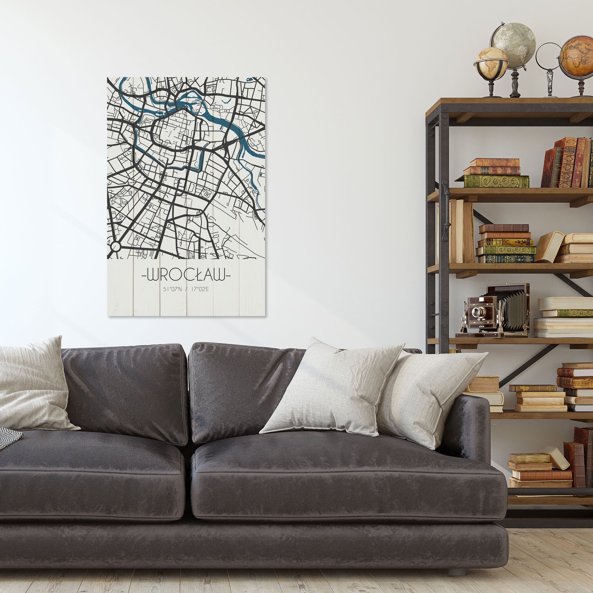 Obraz Wood Wrocław-70x90 cm