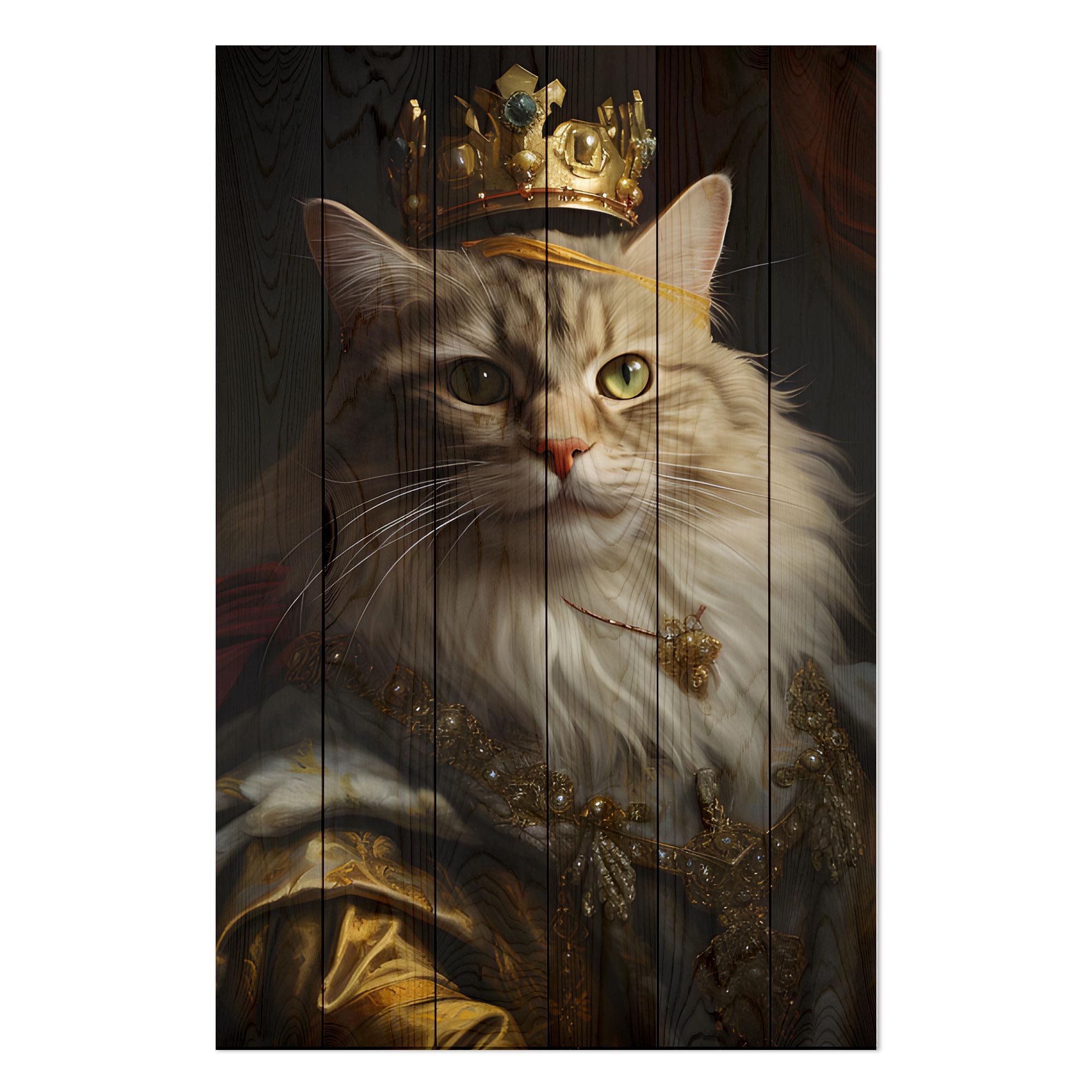 Bild Wood Who is the King-30x40 cm