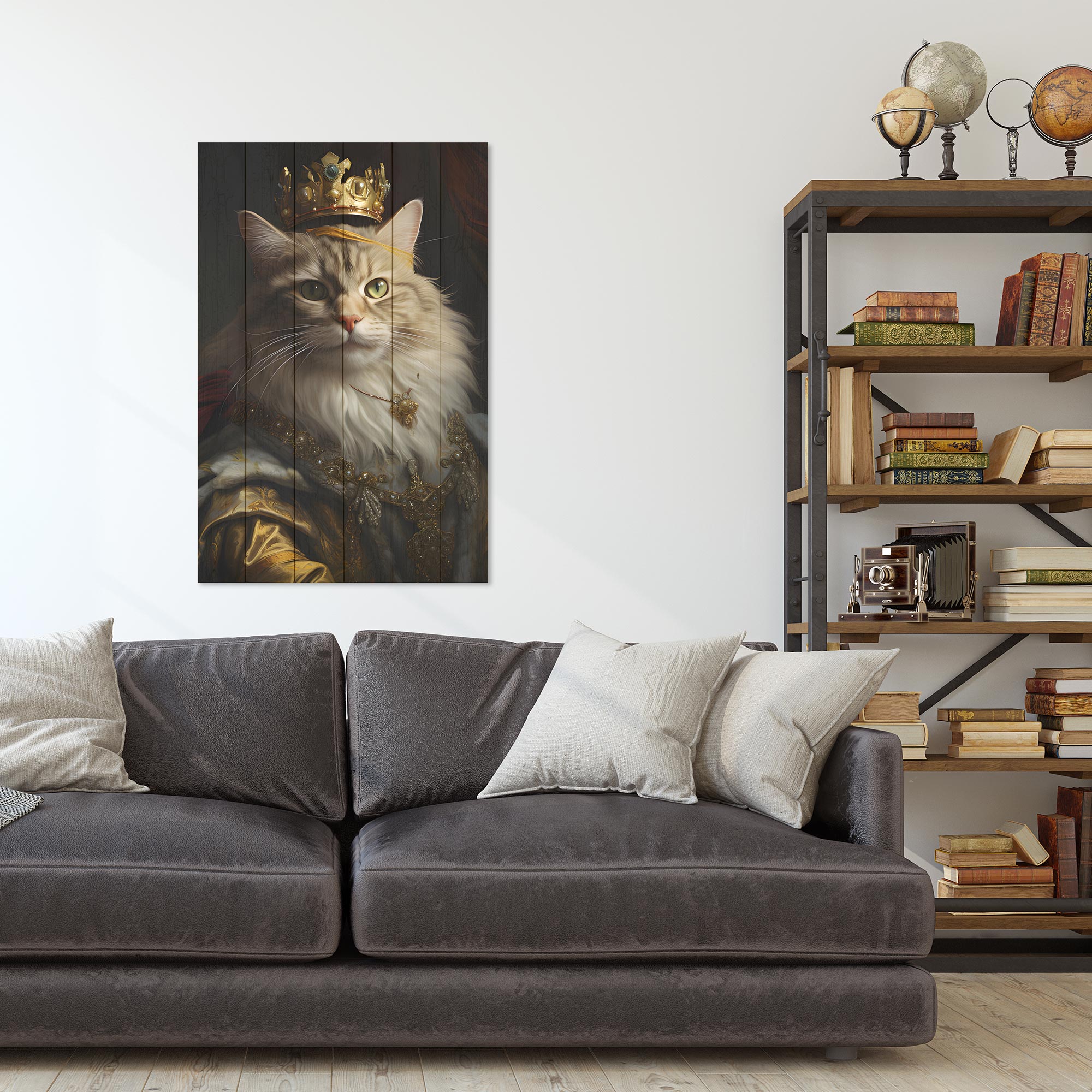 Bild Wood Who is the King-30x40 cm