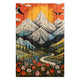 Obraz Wood Vintage Mountain-40x60 cm