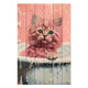Obraz Wood Sweet Kitten Bath-30x30 cm