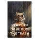 Wood Picture Ready to take out the trash-30x30 cm