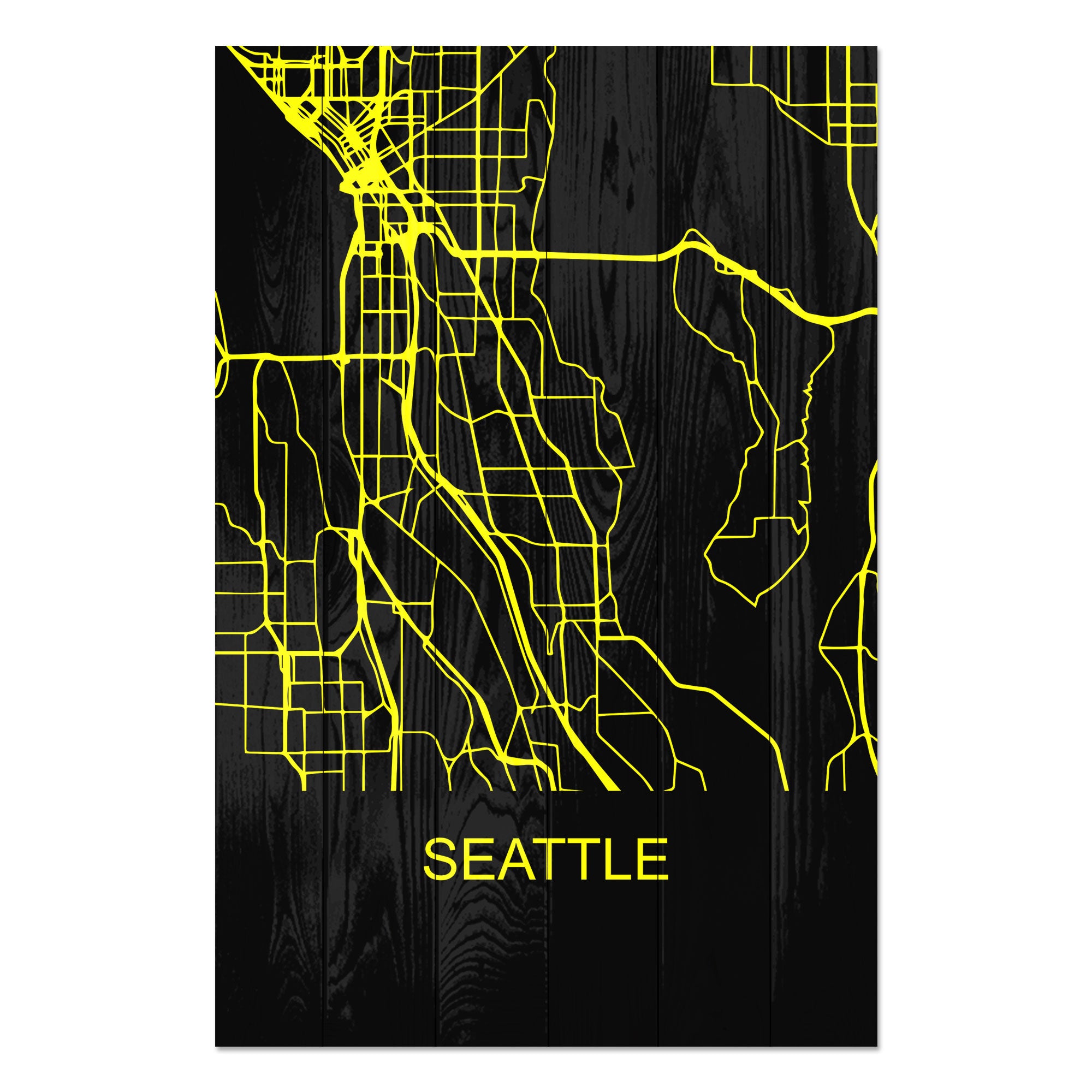 Bild Holz Seattle-70x90 cm
