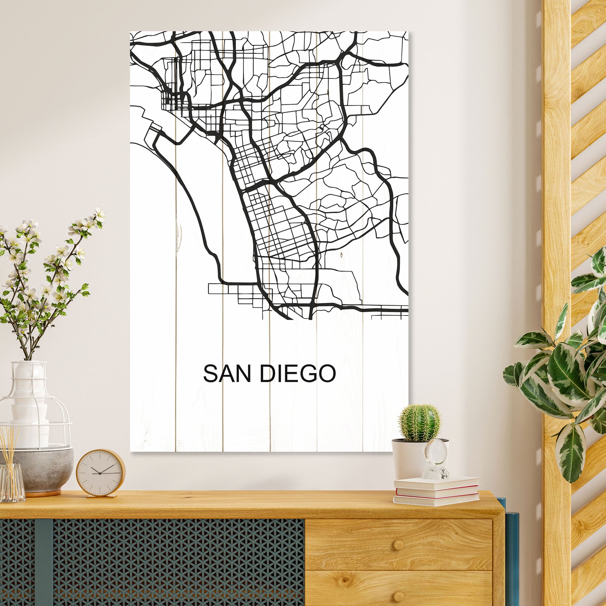 Obraz Wood San Diego-50x70 cm