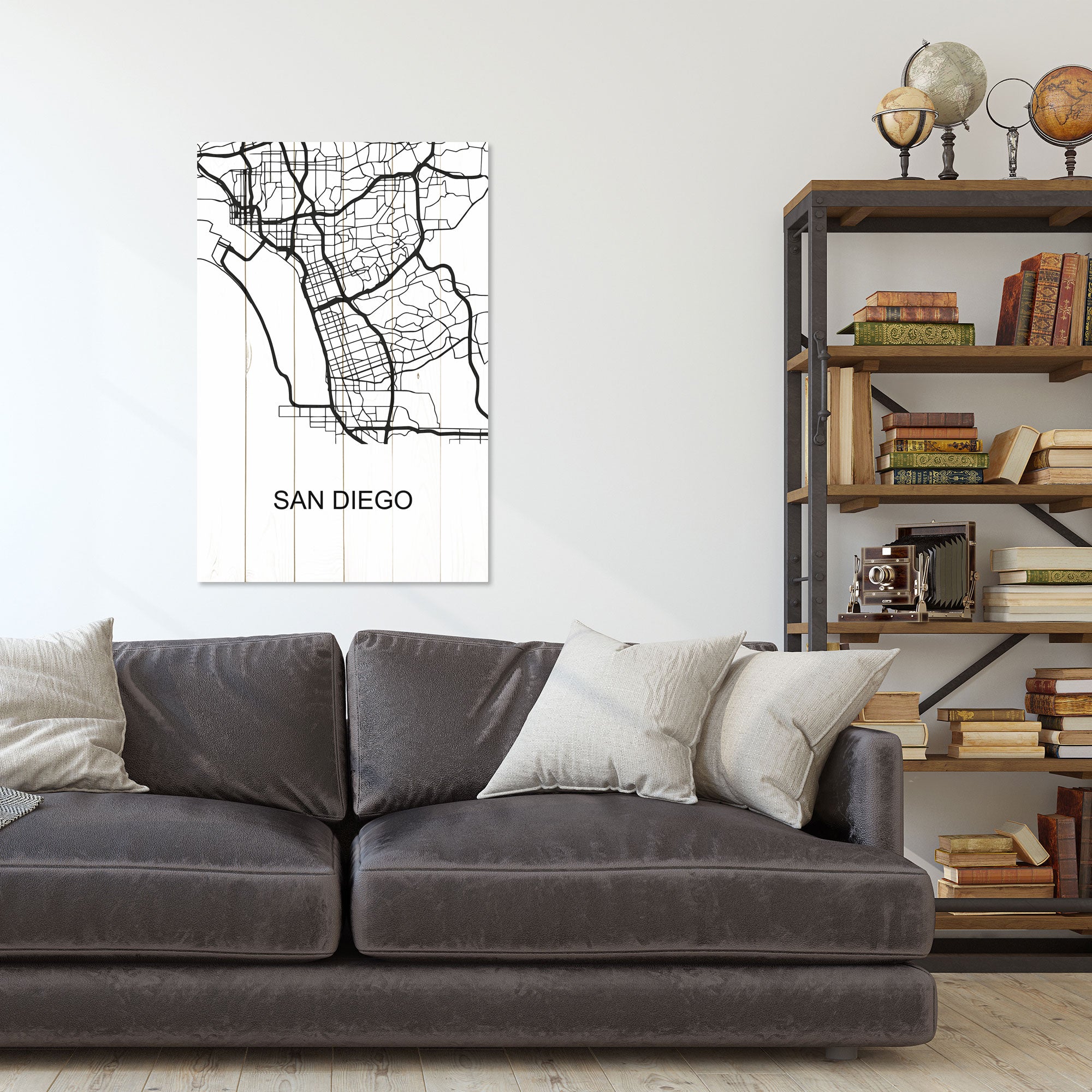 Obraz Wood San Diego-50x70 cm