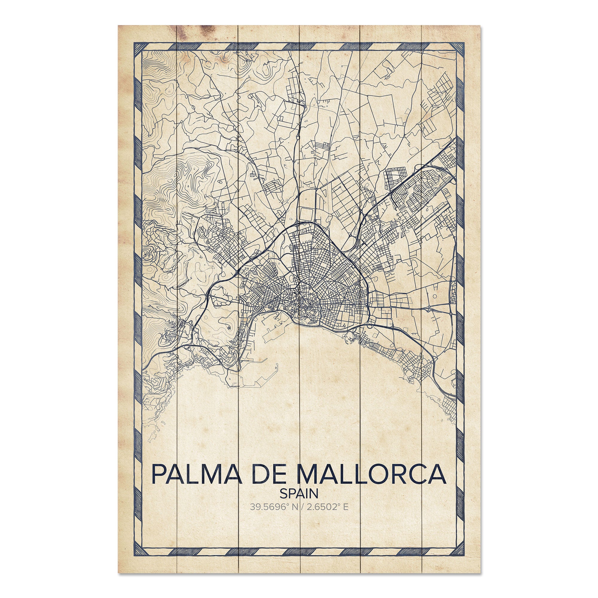 Obraz Wood Palma de Mallorca-20x30 cm