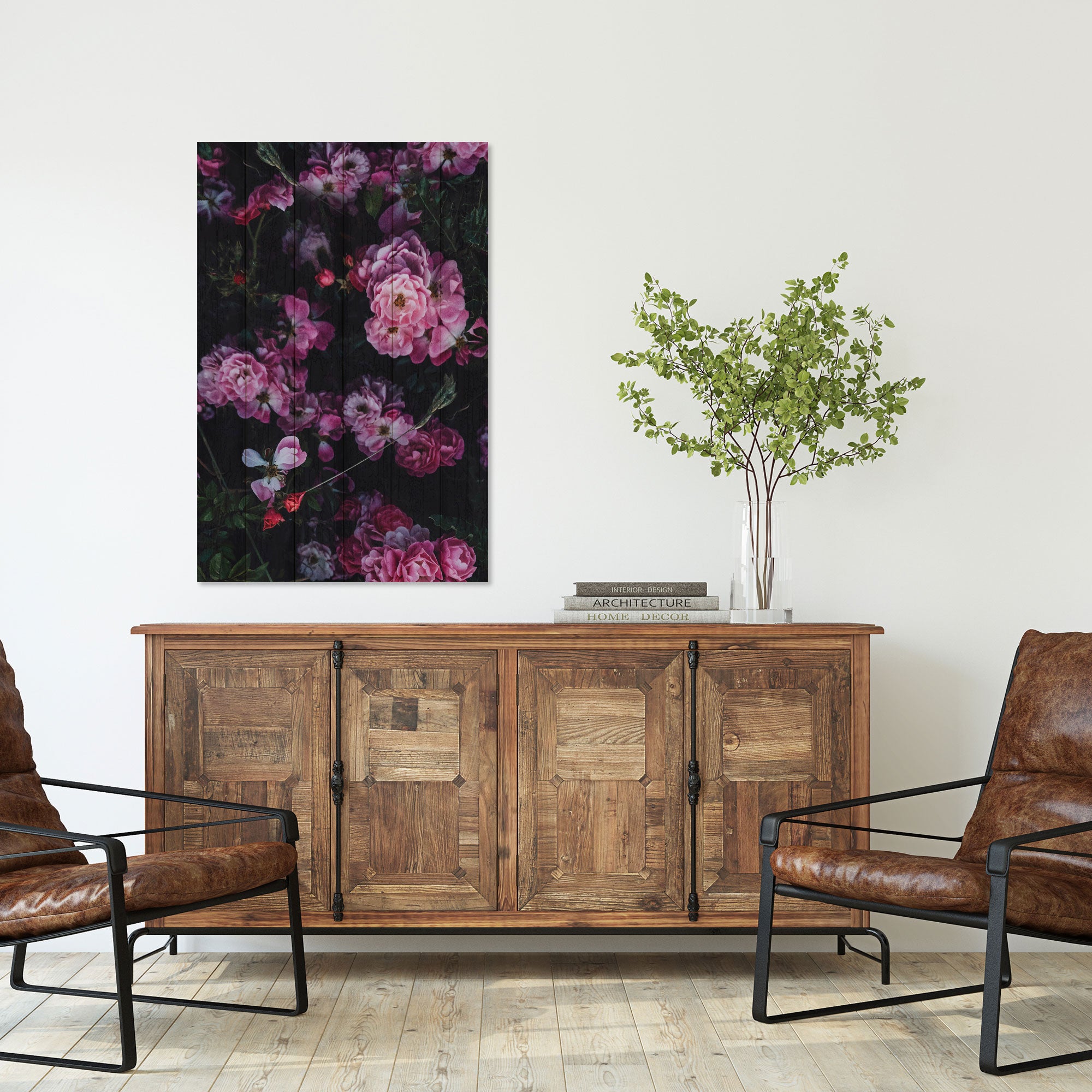Obraz Wood Wild Bloom