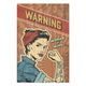 Obraz Wood Warning-70x90 cm
