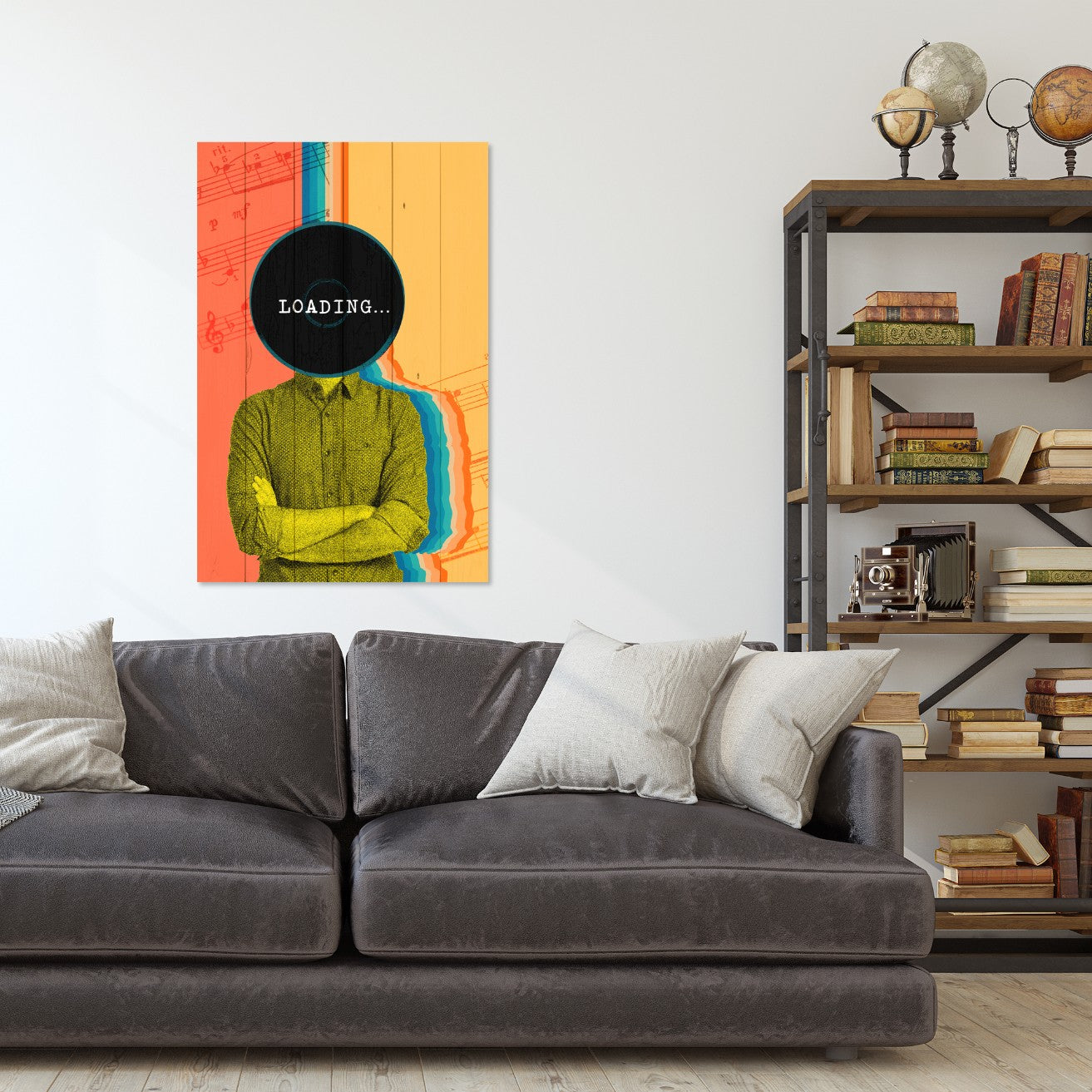 Obraz Wood Vintage Loading-50x70 cm
