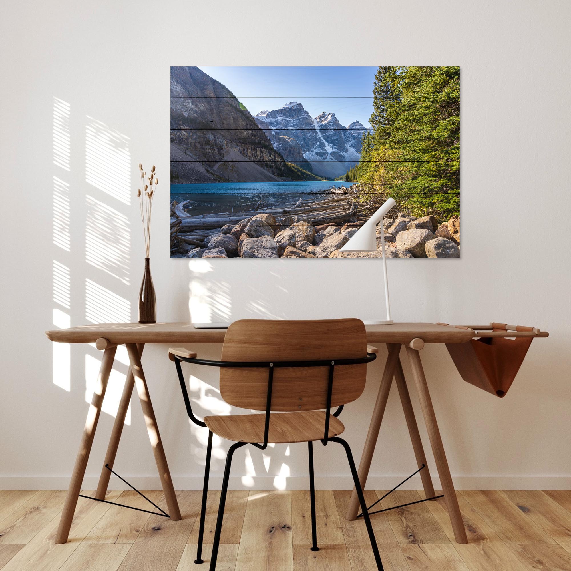 Obraz Wood Letná krásna krajina-50x70 cm