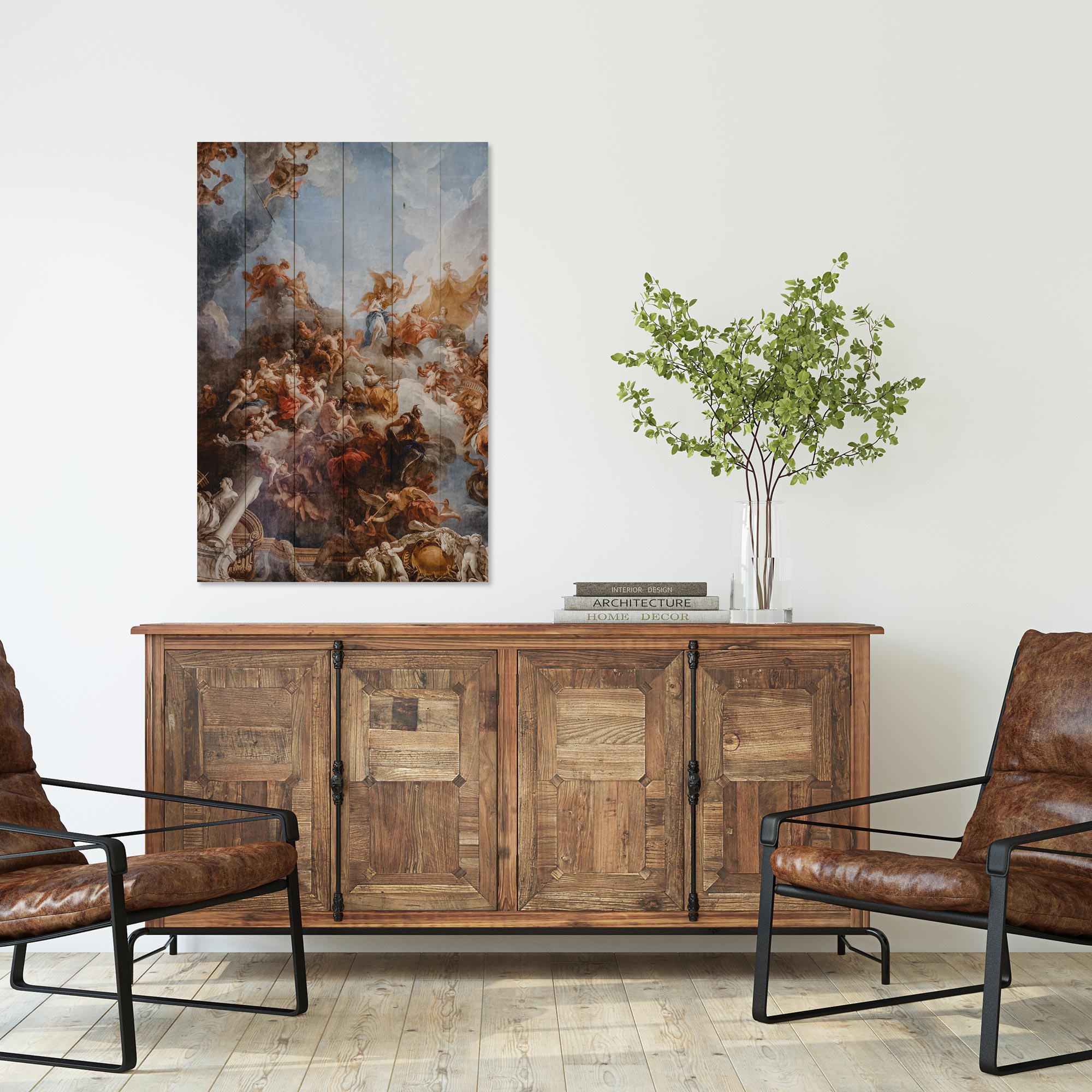 Obraz Wood Dielo Michelangela-30x40 cm
