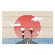 Obraz Wood Vintage koláž Surfers Road-40x60 cm