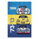 Wood Painting Rally Cars-40x60 cm