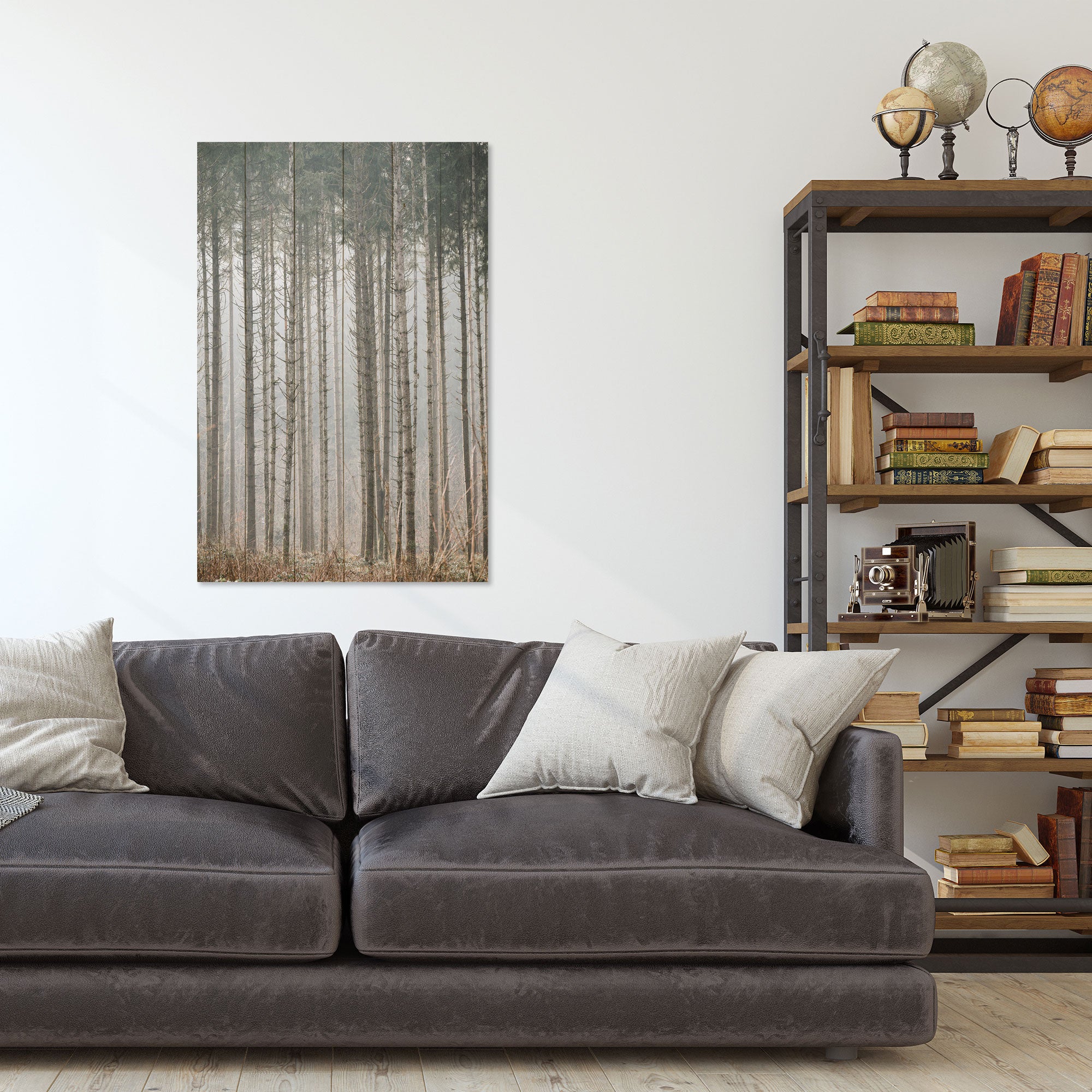 Obraz Wood Tajomný les-50x70 cm