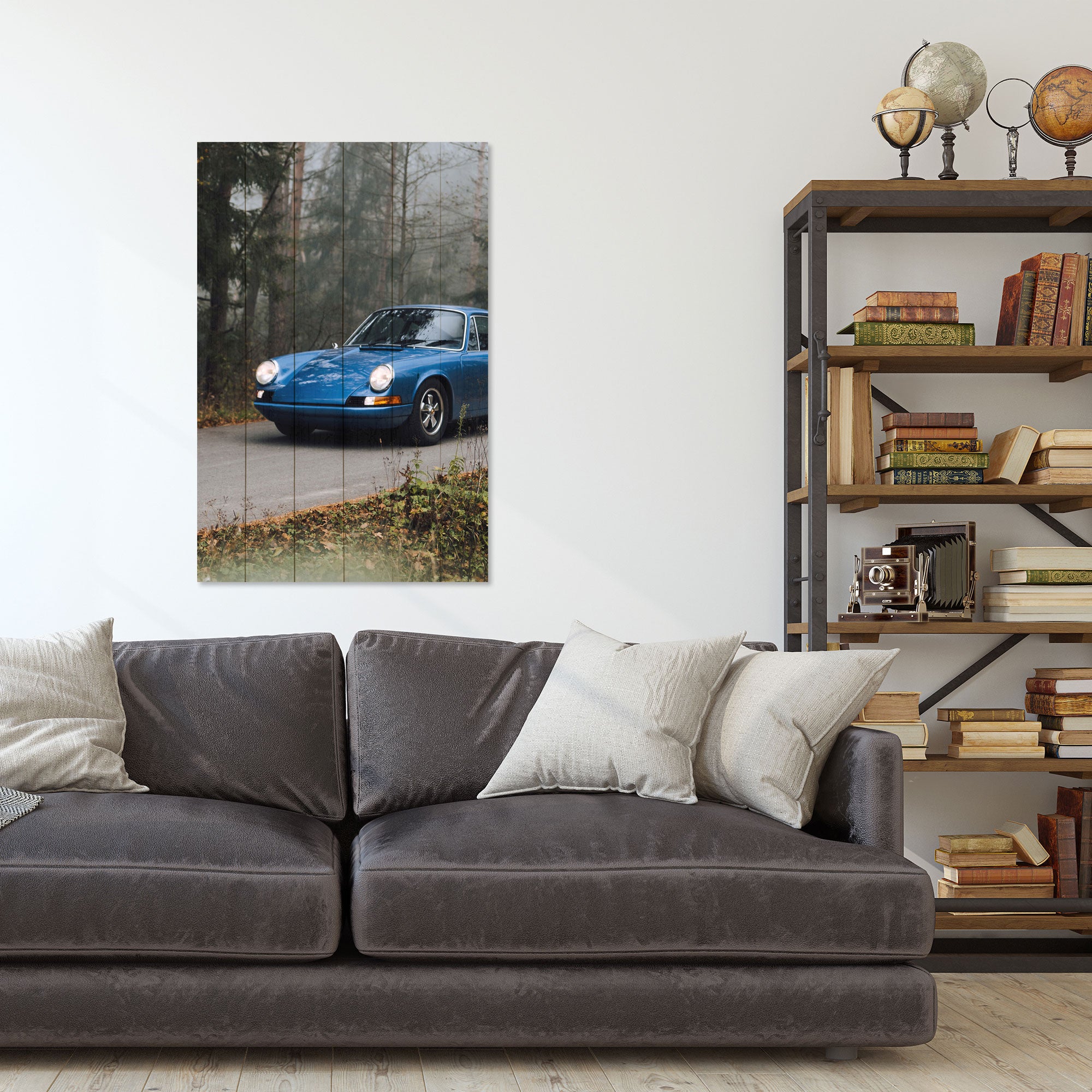 Wood Picture Morning Ride-70x90 cm