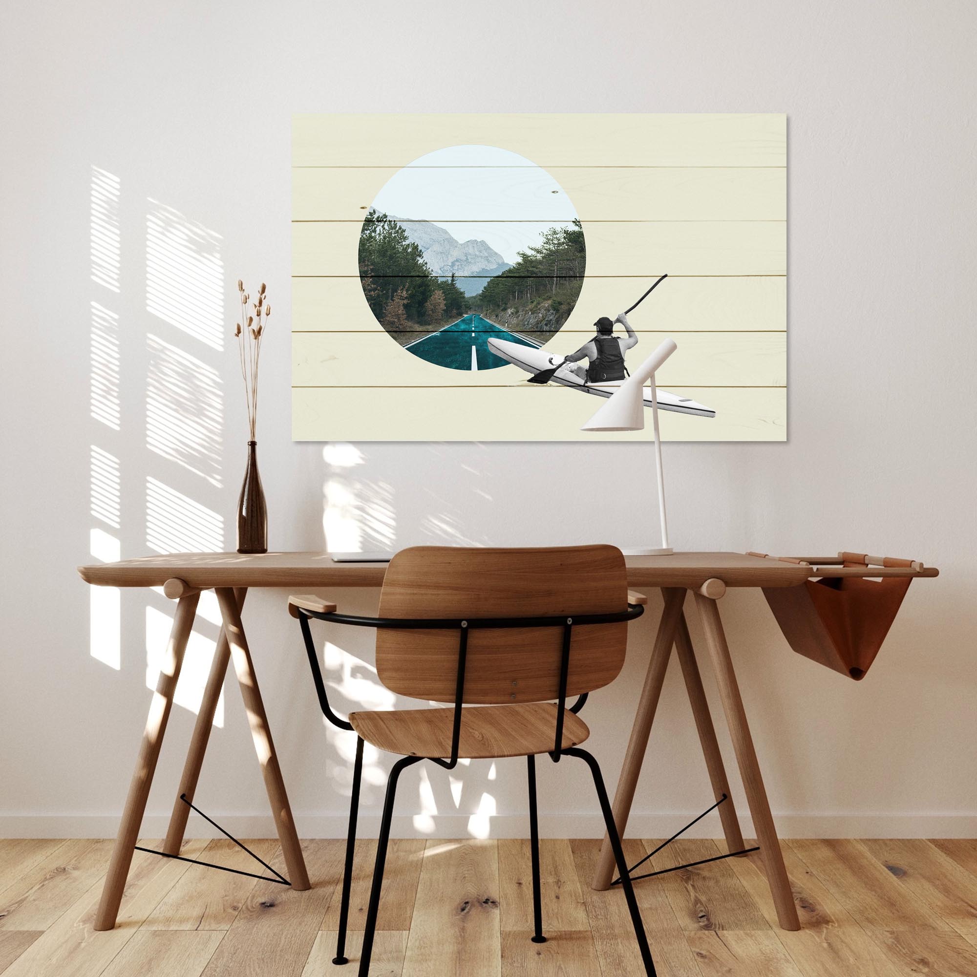 Obraz Wood Kajakovacia Cesta-40x60 cm