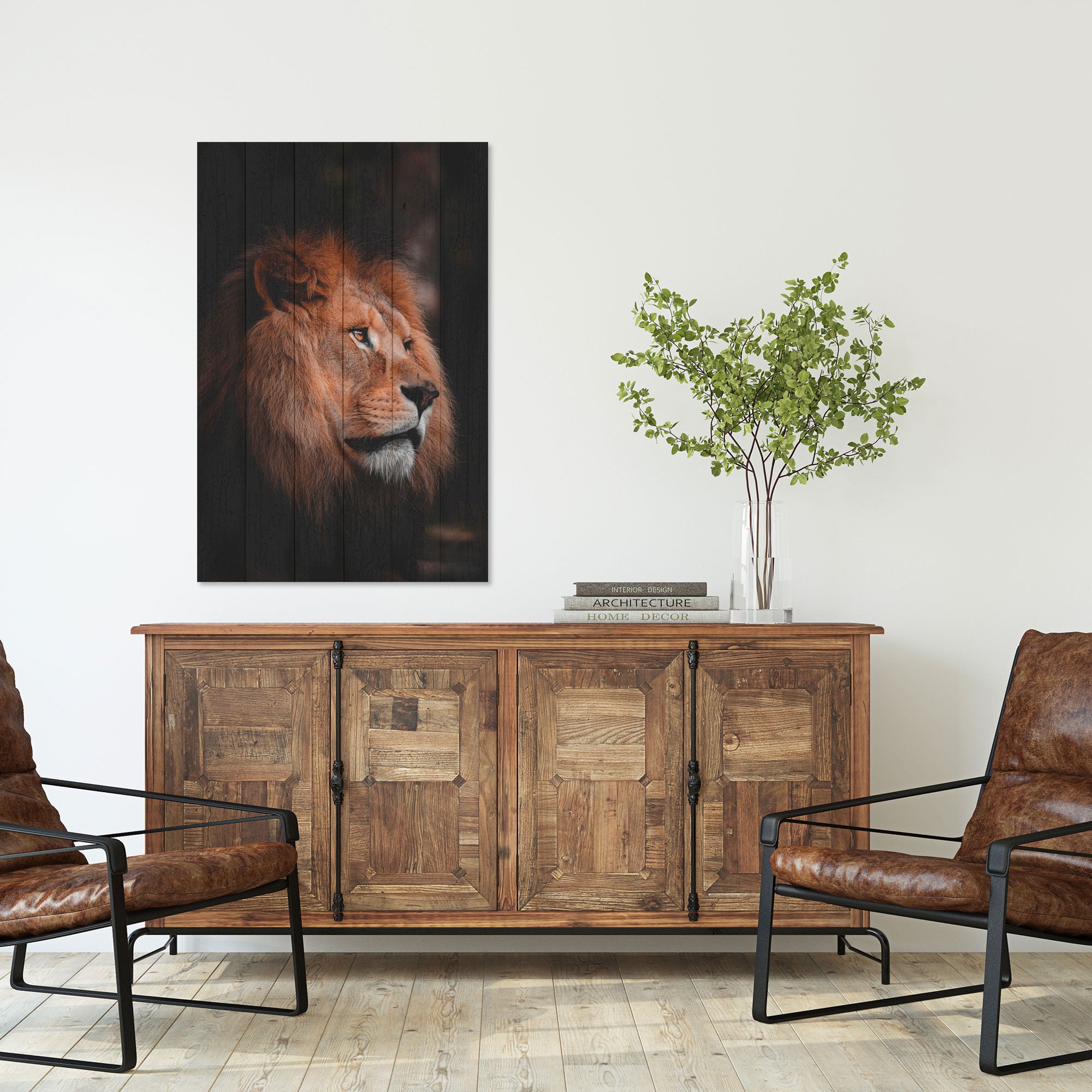 Obraz Wood Profil Leva-70x90 cm