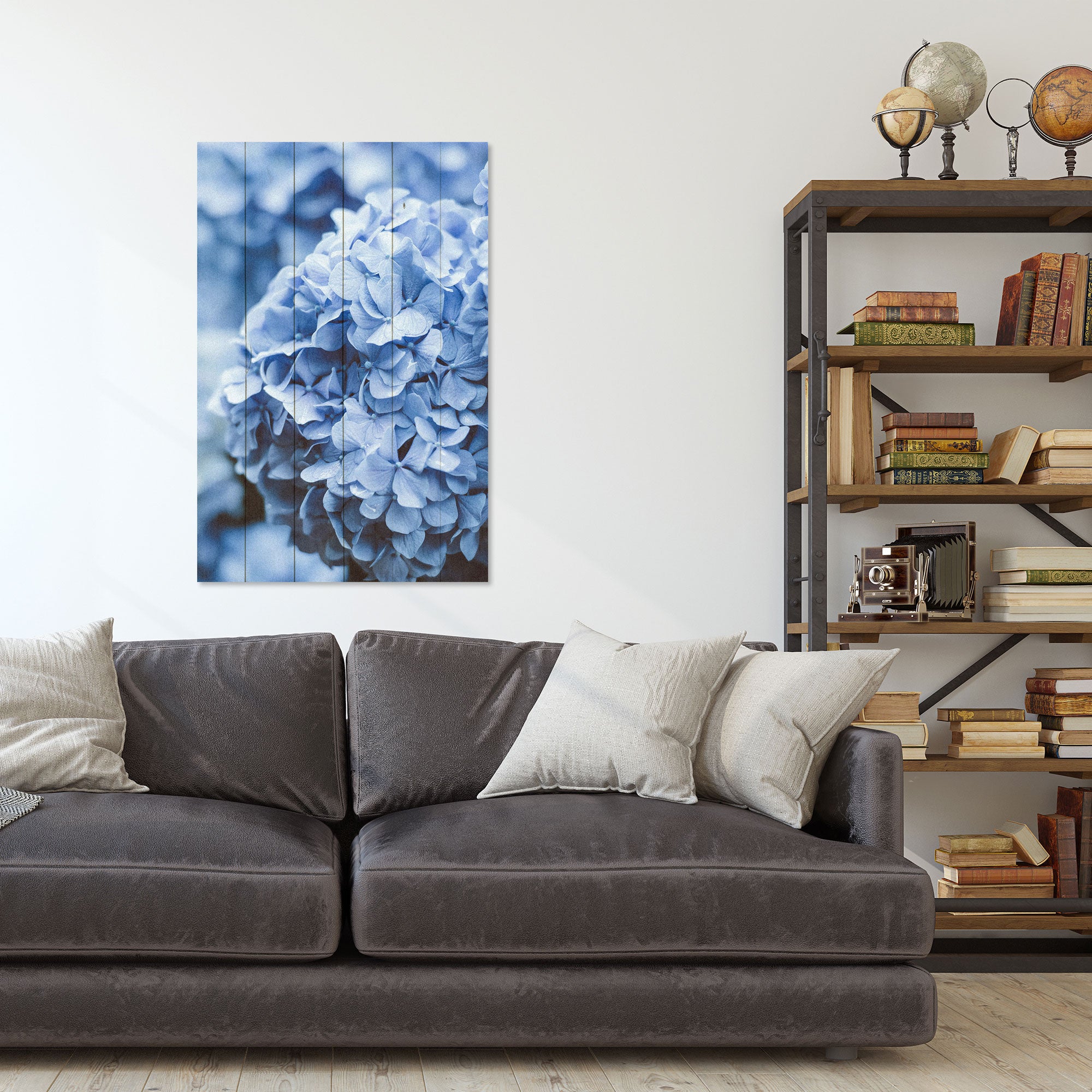 Obraz Wood Hydrangea-30x40 cm