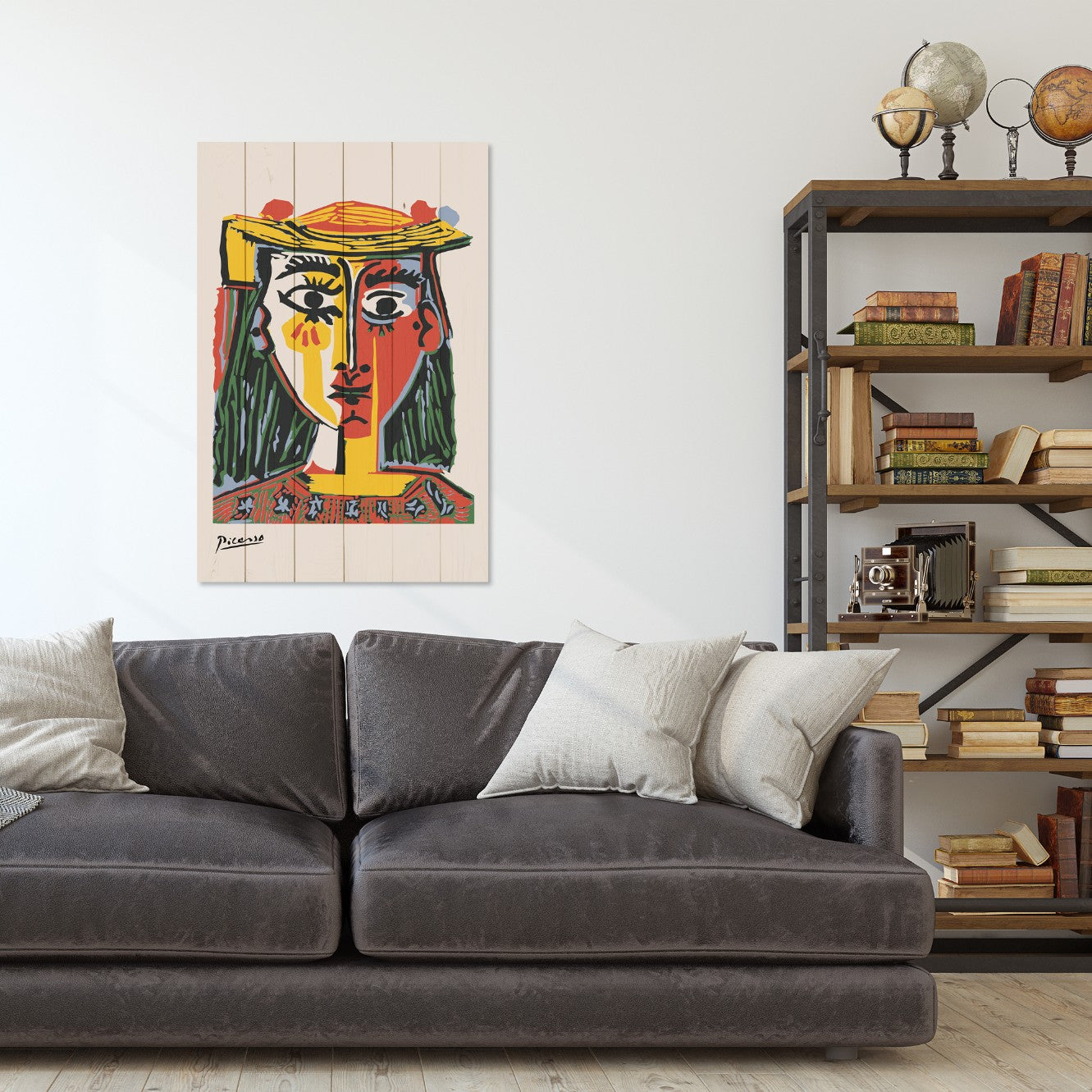 Obraz Wood Picasso Abstrakt 1-20x30 cm