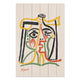 Wood Picture Picasso Abstract 3-50x70 cm