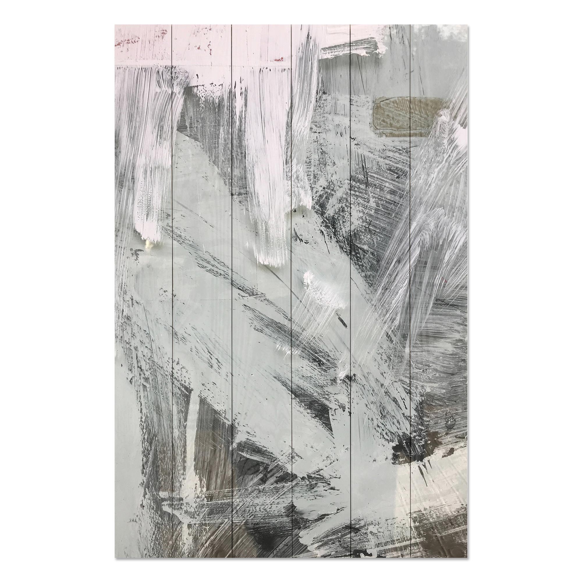 Obraz Wood Sivé pruhy-40x60 cm
