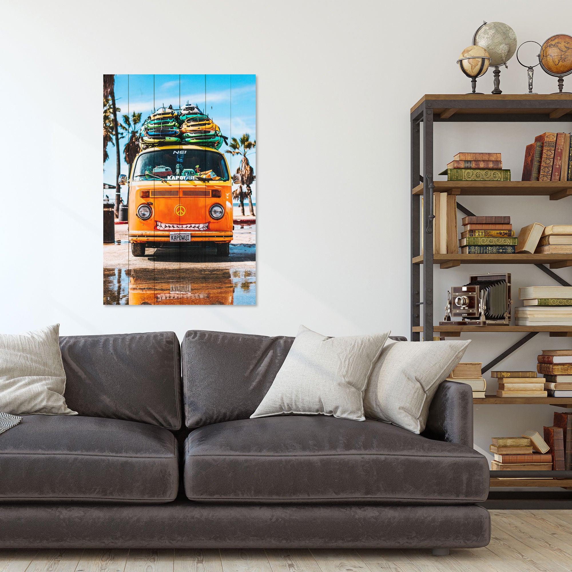 Wood Hippie Painting-50x70 cm