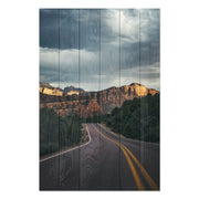 Obraz Wood Scenic Road in the Mountains-60x90 cm