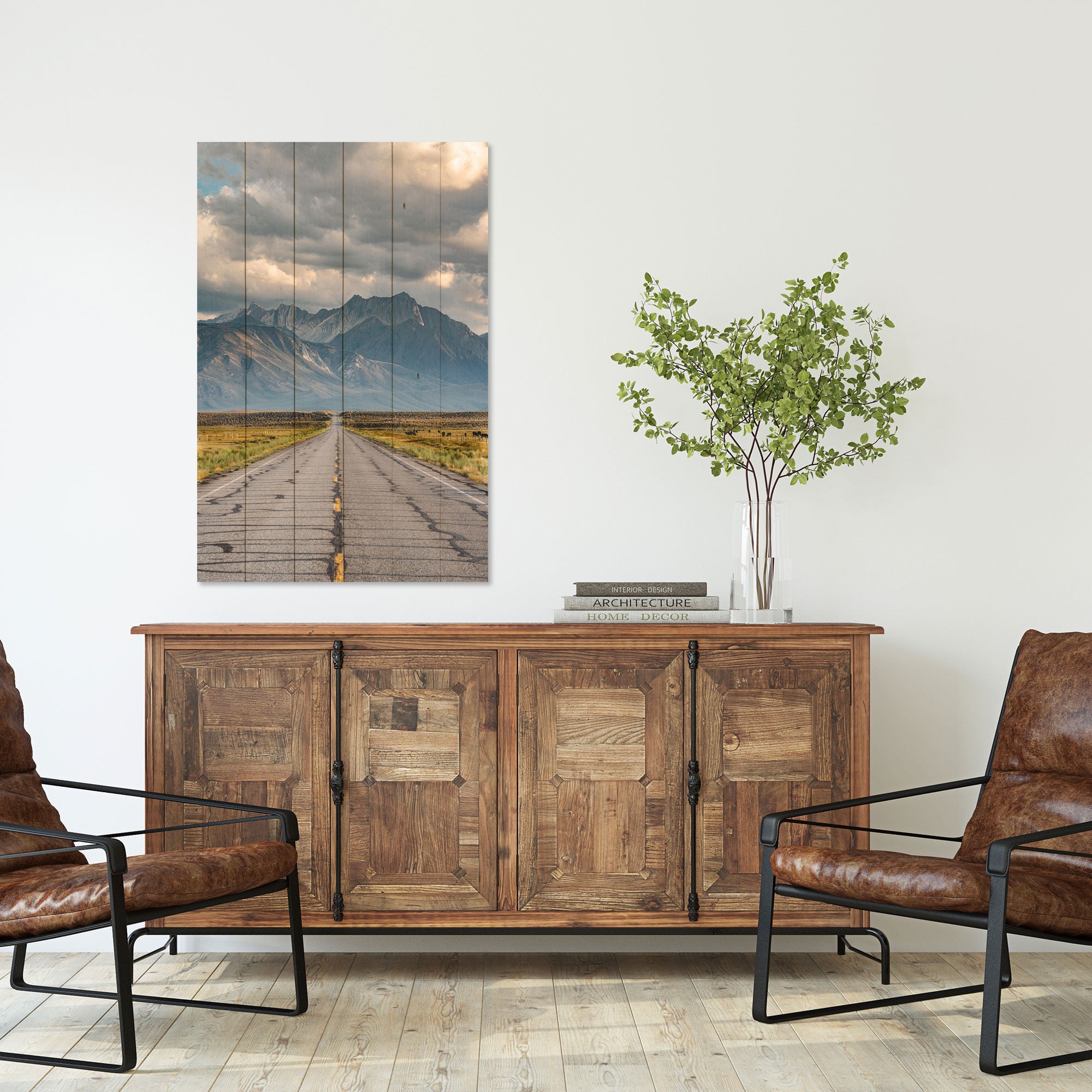 Obraz Wood Dlhá cesta-60x90 cm