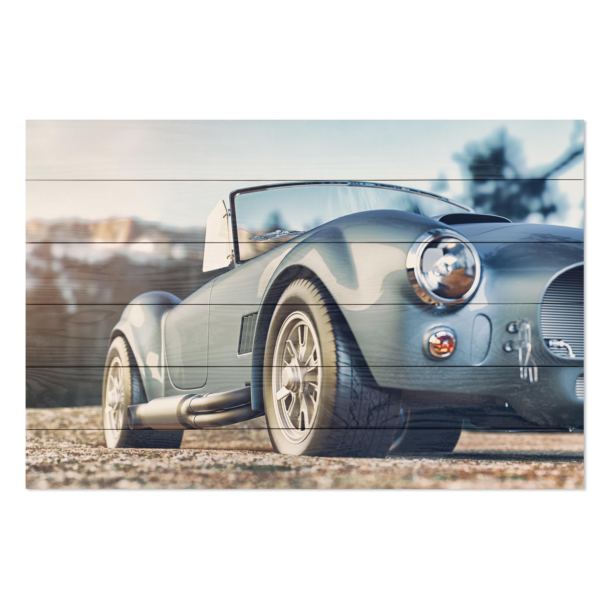 Bild Wood Klassisches Retroauto-50x70 cm