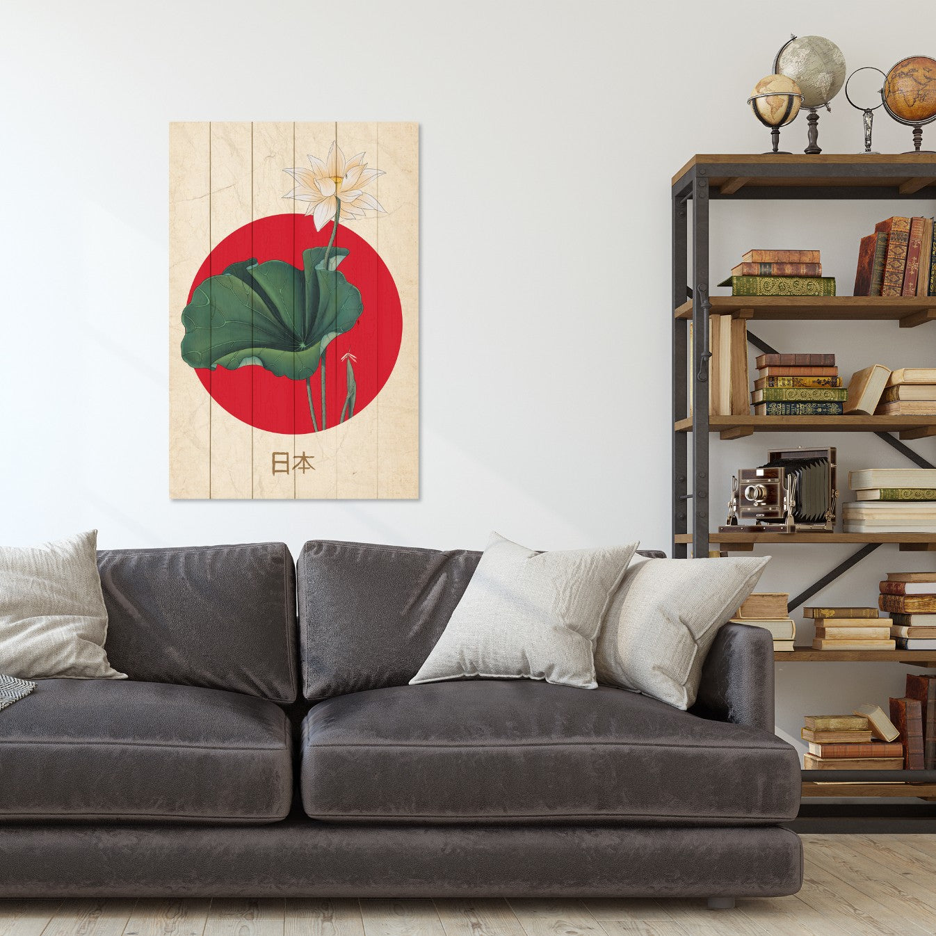 Obraz Wood Japonská koláž-40x60 cm