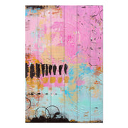 Obraz Wood Farebné ťahy štetcom-20x30 cm