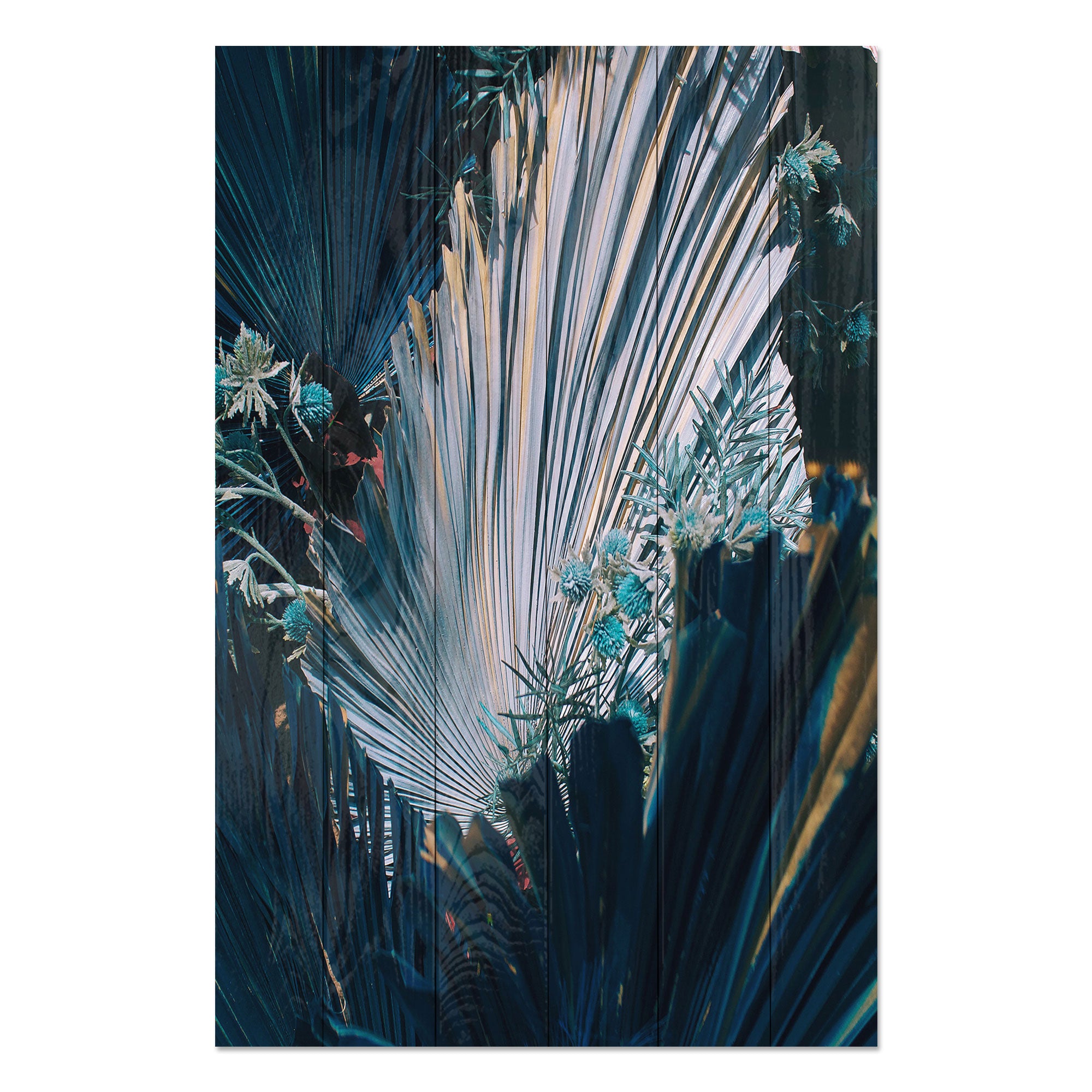 Obraz Wood Floral Composition-30x30 cm