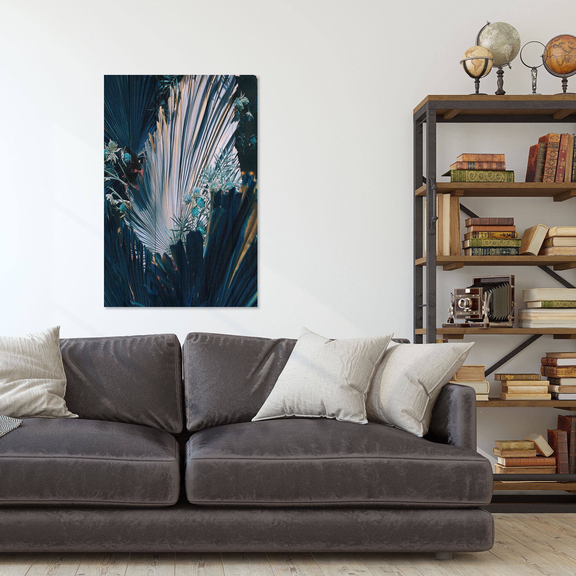 Obraz Wood Floral Composition-30x30 cm