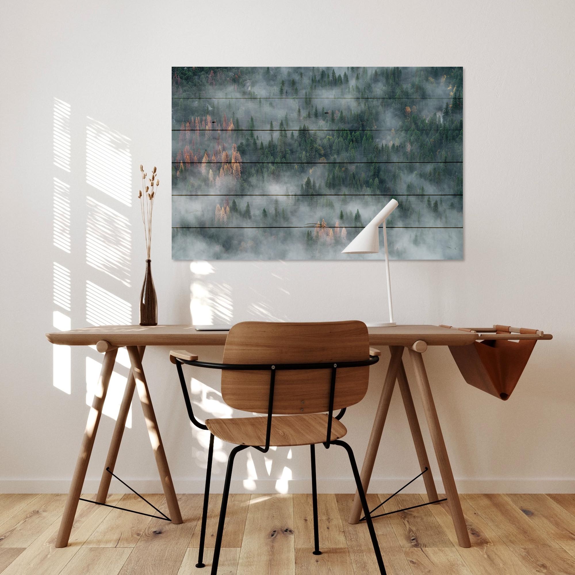 Obraz Wood Les po daždi-30x40 cm