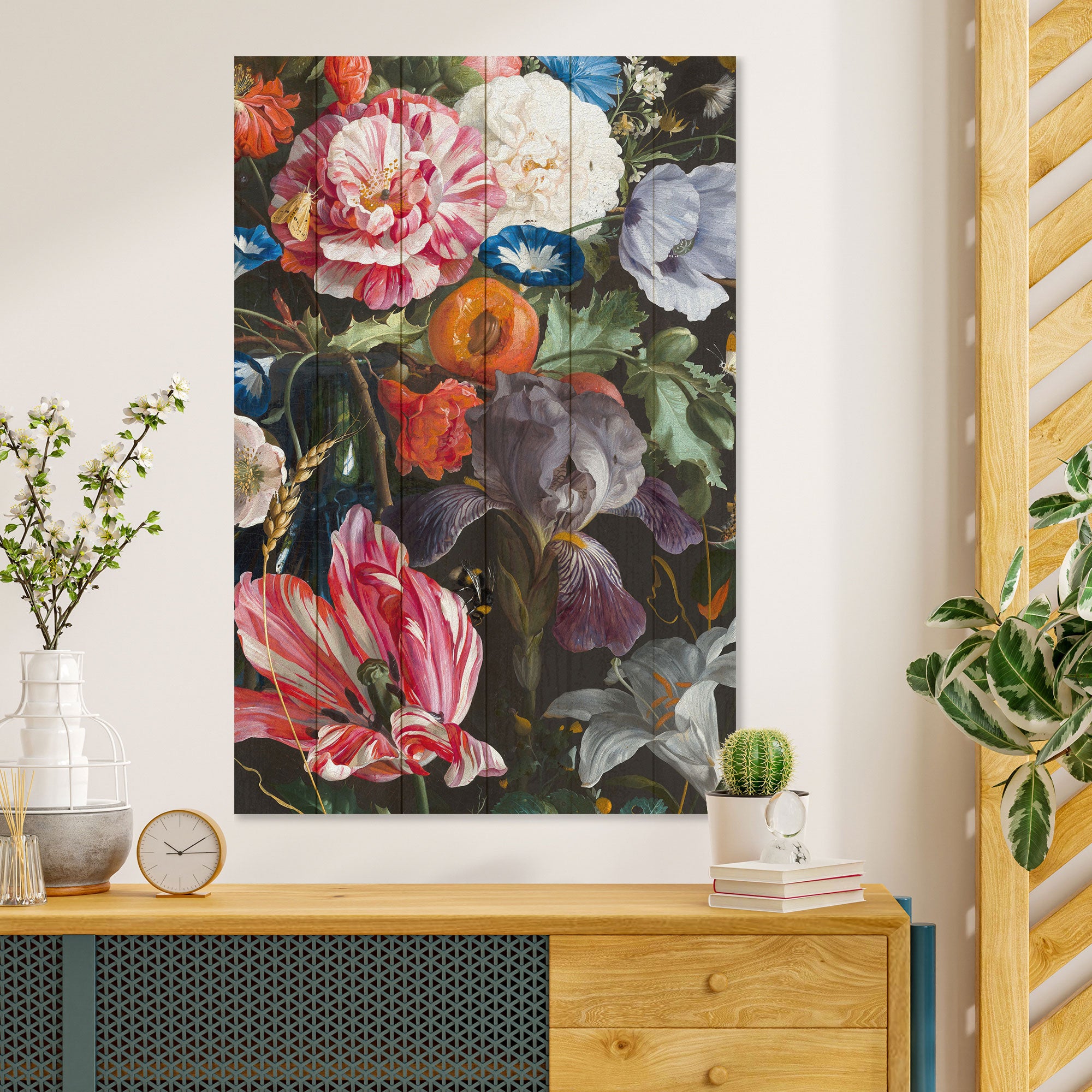 Wood Flower Painting-20x30 cm