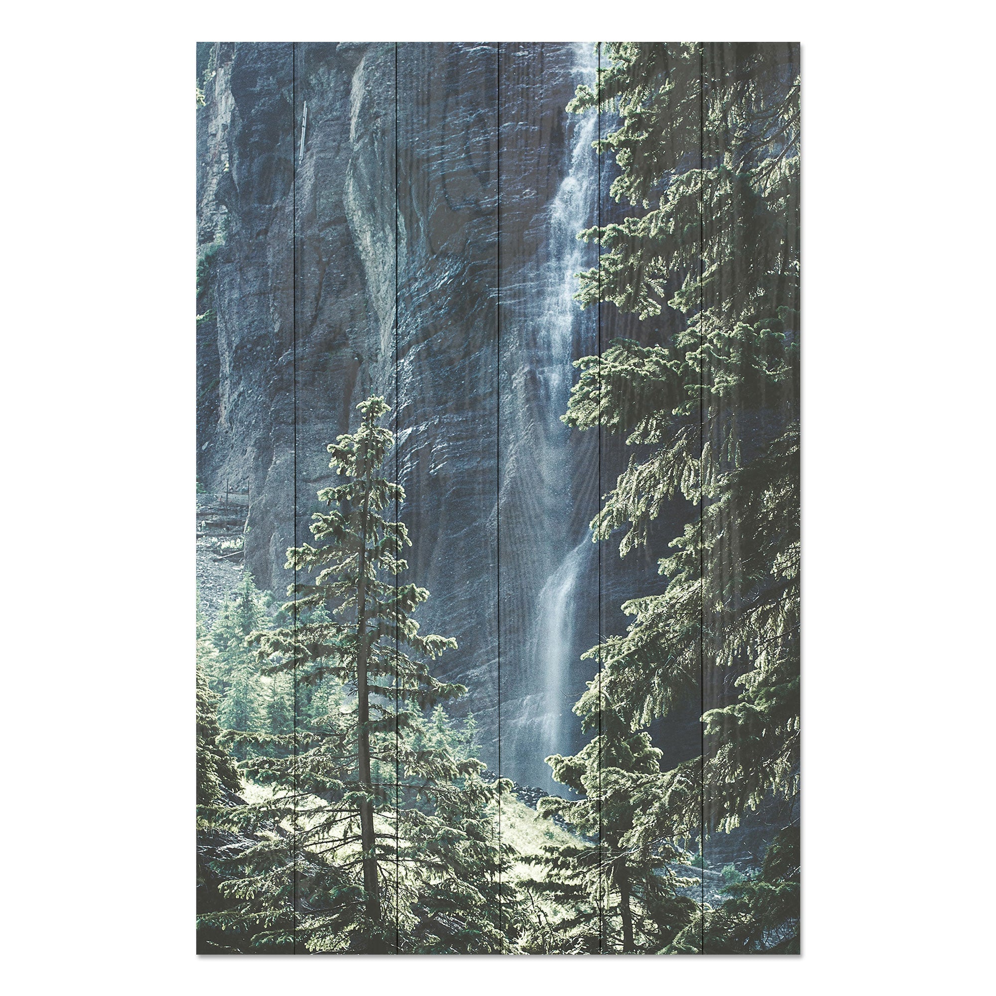 Obraz Wood Forest Waterfall-50x70 cm